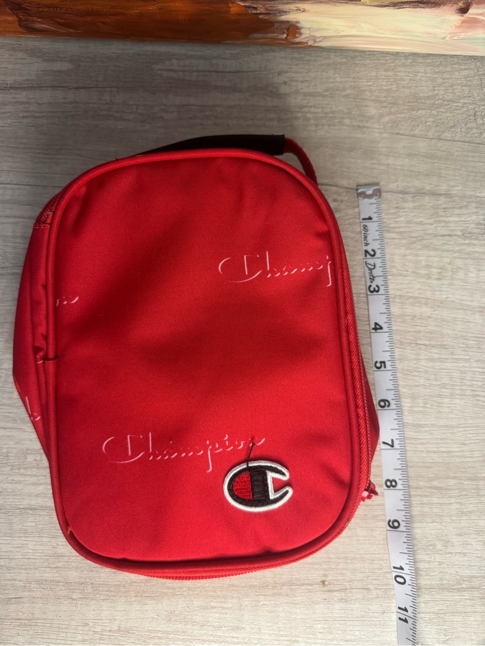 Champion Red Small Lunch Box with Embroidered C Logo